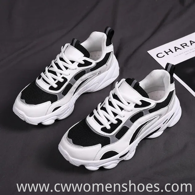 Thick-Soled Women's Shoes Footwear Sport Breathable Running Shoes